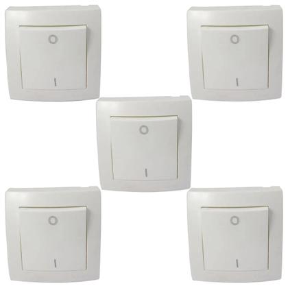 Imagem de Kit 5 Interruptor Legrand Bipolar 250v 10a SistemaX 675002