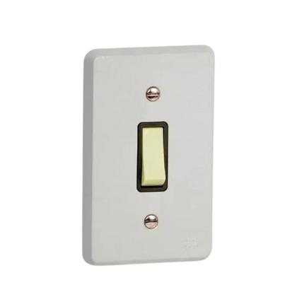 Imagem de Kit 5 Interruptor Simples 10A/250V c/placa  Cinza Iriel 1302