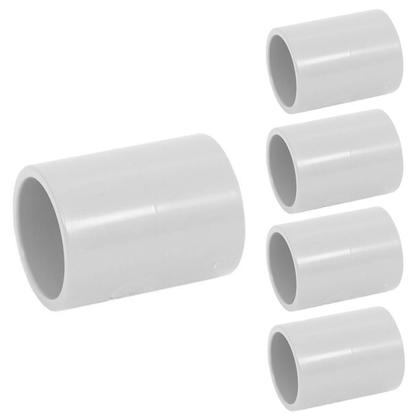 Imagem de KIT 5 Luva Para Eletroduto Pvc Branco Condulete 1" Masster