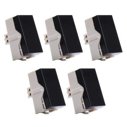 Imagem de Kit 5 Módulo Interruptor Simples 10A Preto MarGirius