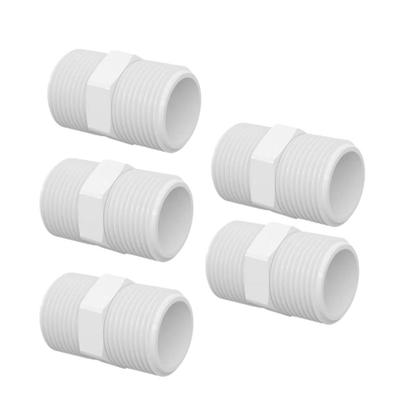 Imagem de Kit 5 Niple Tigre PVC Roscável para Água Fria 1/2" Branco 20mm