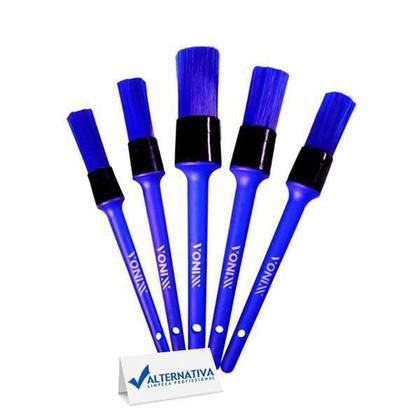 Imagem de Kit 5 pinceis vonixx detalhamento automotivo parte externa