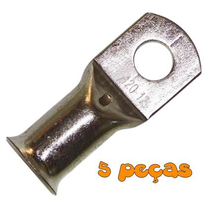 Imagem de Kit 5 Terminal Olhal de Compressão para Cabos e Fios de 120mm