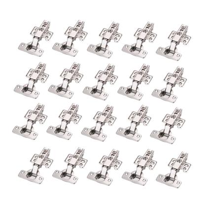 Imagem de Kit 50 Dobradiças Reta Com Amortecedor Para Armários 35mm