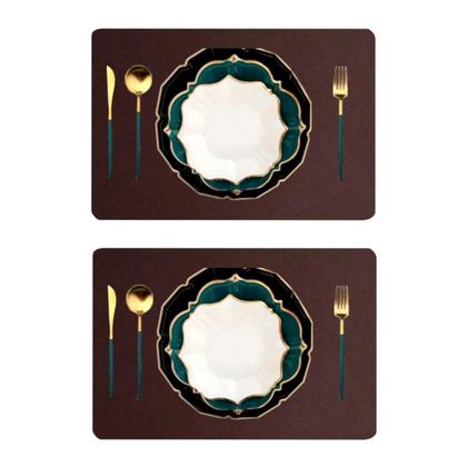 Imagem de Kit 50 Peças Jogo Americano Mesa Posta Sousplat Retangular