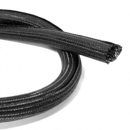 Imagem de Kit 5mt tubo expansivel te 325036 preto 10mm malha trancada