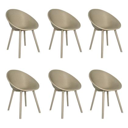 Imagem de Kit 6 Cadeiras Drops Fendi