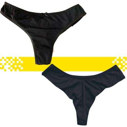Imagem de Kit 6 Calcinha Fio Duplo Tanga Não Marca Confortável PP ao PLUS SIZE