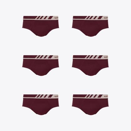 Imagem de Kit 6 Cuecas Lupo Slip Microfibra Sem Costura 00691-106
