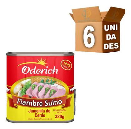 Imagem de Kit 6 Fiambre Suíno Oderich 320gr