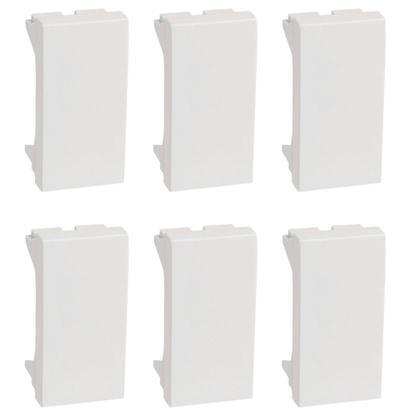 Imagem de Kit 6 Módulo Tampo Cego Pial Plus 631047 Cor Bege