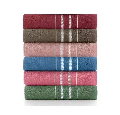 Imagem de Kit 6 Toalhas De Banho Teka Escala Cores Sortidas 280 gm 100 Algodão