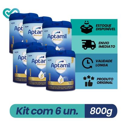 Imagem de Kit 6 un. Aptamil Premium 1 - 800g