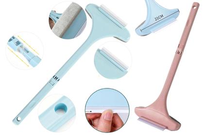 Imagem de Kit 6 Un Rodo Limpa Janela Vidro Box Escova 2 em 1 Multiuso