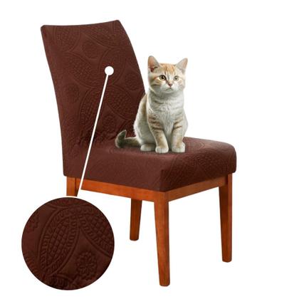 Imagem de Kit 8 Capa de Cadeira Mesa Jantar Matelada Tabaco Exclusivo