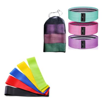 Imagem de Kit 8 Elásticos Mini Band E Faixas De Resistência Muscular