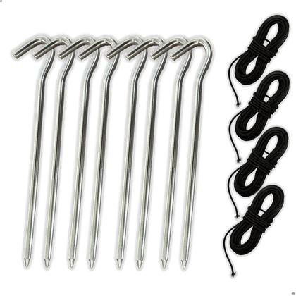 Imagem de KIT 8 ESTACAS (MOD101330) + 4 Elásticos para varetas