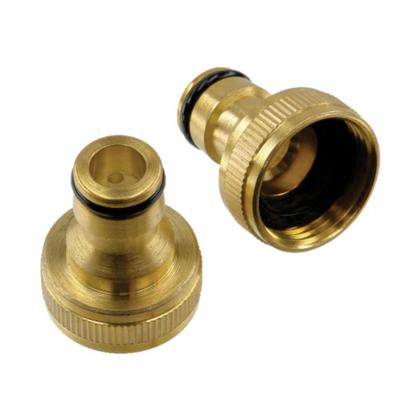 Imagem de Kit 9 Conector Engate Rápido Latão Dourado 3/4" - Ajax