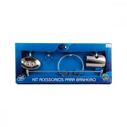 Imagem de Kit Aces.P/Wc Hidrolar Inox  5Pc