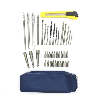 Imagem de Kit Acessorios Furadeira Parafusadeira Bits Brocas 41 Peças