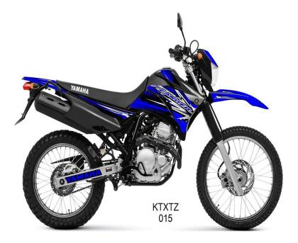 Imagem de Kit Adesivos Moto Yamaha Lander 250 2009 A 2019 Azul