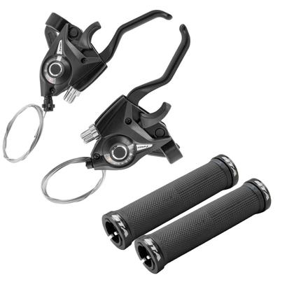 Imagem de Kit Alavanca Trocador Marcha Bike 21v e Manopla com Travas