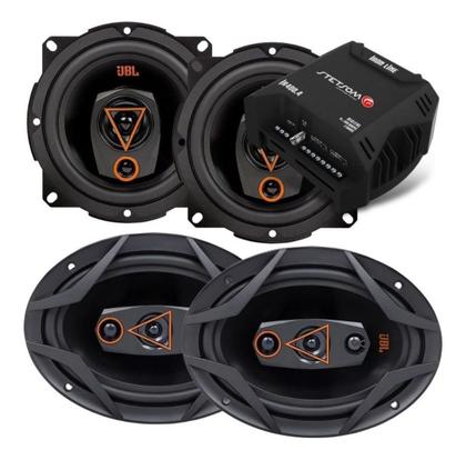 Imagem de Kit Alto Falante Jbl 6x9 Polegadas E Falante 5 Pol 400w Rms + Amplificador Stetsom