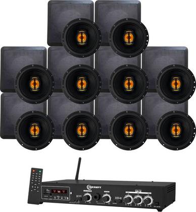 Imagem de Kit Amplificador Taramps Ths4001 400wrms + 10 Arandelas 550w