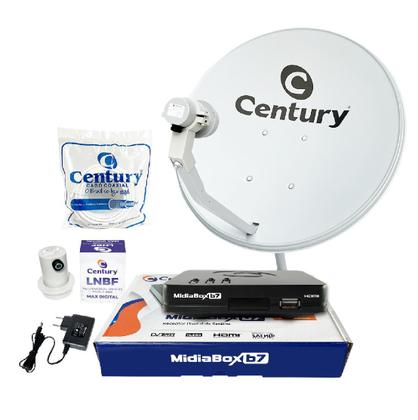 Imagem de Kit Antena Parabólica Ku Century 60cm Midiabox B7 Cb Lnb 5g