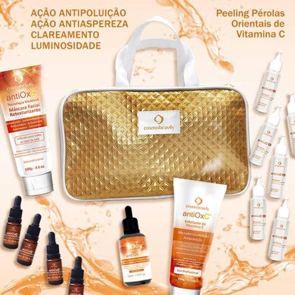 Kit Antiox C Peeling Pérolas Orientais Cosmobeauty - Cuidados com
