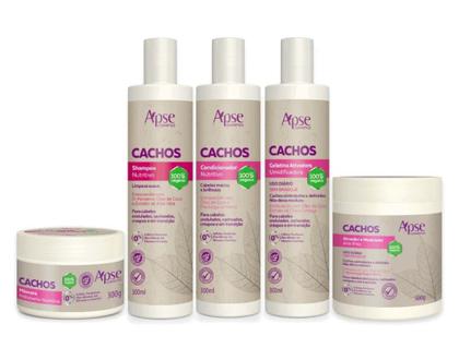 Imagem de Kit Apse Cachos Shampoo, Condionador, Gelatina, Másc e Ativador