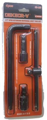 Imagem de Kit Barra Extensão em L + Alongador + Cabo de Força + Junta Universal (1/2) - 4pçs