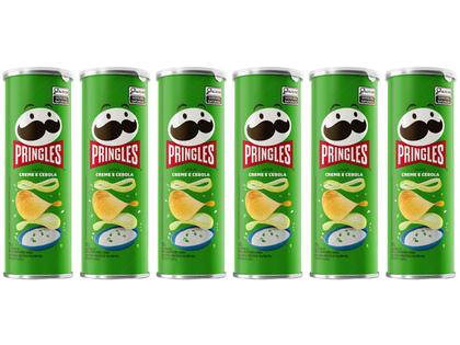 Imagem de Kit Batata Pringles Creme e Cebola 109g 6 Unidades
