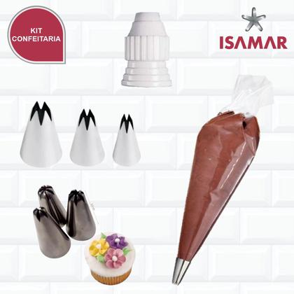 Imagem de Kit Bicos 1m + 1b + Saco De Confeitar + Adaptador