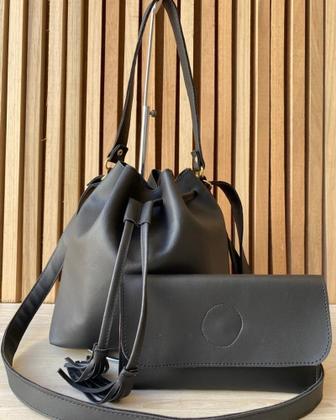 Imagem de Kit bolsa feminina com alça transversal com carteira