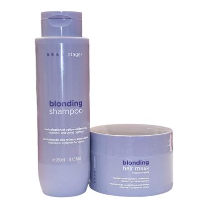 Imagem de Kit Braé Stages Blonding - Shampoo 250ml + Máscara 200g