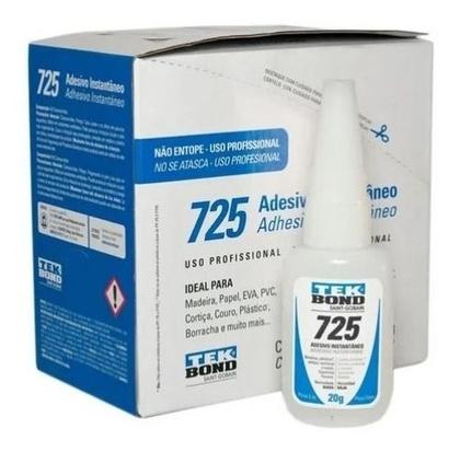 Imagem de Kit c/ 10 Adesivos Cola Instantâneo 200, 725, 793/Artesanato 1, 2, 3/Couro 20g Tek Bond