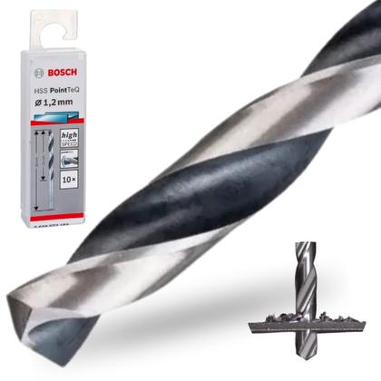 Imagem de Kit c/10 broca aco rapido pointteq 1.2mm bosch