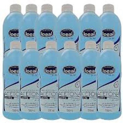 Imagem de Kit c/ 12 Ideal Acetona 500ml