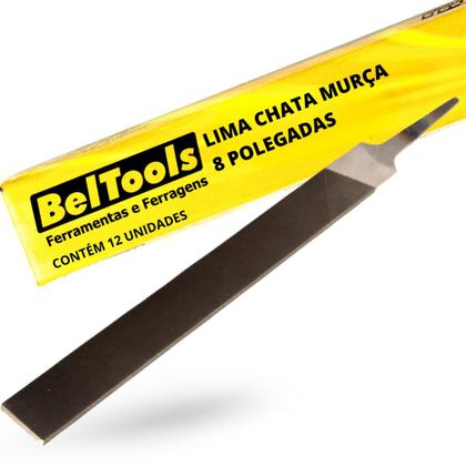 Imagem de Kit C/ 12 Lima Chata Murça 8 Pol Beltools