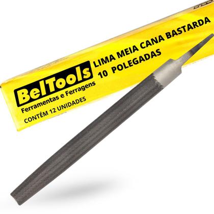 Imagem de Kit C/ 12 Lima Meia Cana Bastarda 10 Pol Beltools