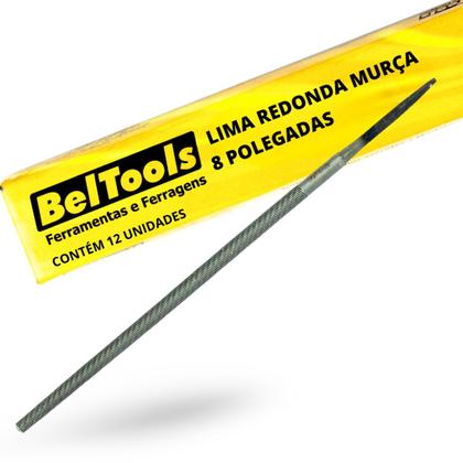 Imagem de Kit C/ 12 Lima Redonda Murça 8 Pol Beltools