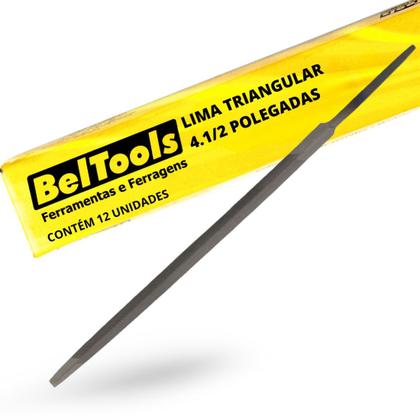 Imagem de Kit C/ 12 Lima Triangular 4.1/2 Pol Beltools