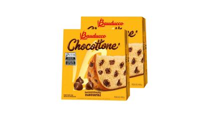 Imagem de Kit c/ 2 Chocottone Bauducco Gotas de Chocolate 908g