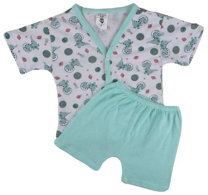 Imagem de Kit C/2 Pijama Verão Conjunto Bebe Criança Manga Curta