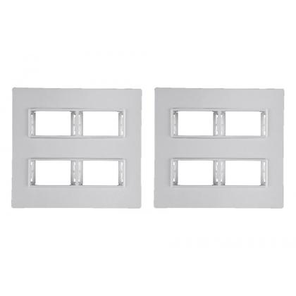 Imagem de Kit C/2 - Placa Conjunto Modular Ilumi Vivaz 4X4 - 2 Modu...