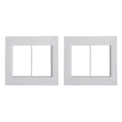 Imagem de Kit C/2 - Placa Conjunto Modular Ilumi Vivaz 4X4 - 3 Modu...