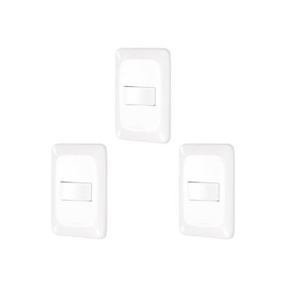 Imagem de Kit C/3 - Conjunto Pial Pop 1Simp+1 Paralelo Lgx102 Branco