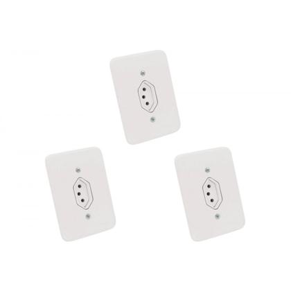 Imagem de Kit C/3 - Conjunto Radial Pollar 1901176 1Tomada 20A