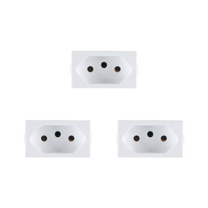 Imagem de Kit C/3 - Modulo Peesa Alfa 1441 Tomada 10A